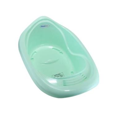Imagem de Banheira Bebê 22L Verde Perolado Plastibrasil - Plastibaby