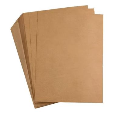 Imagem de Papel Kraft A4 180g 50 Folhas Para Artesanato - GENERIC