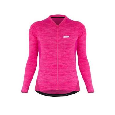 Imagem de Camisa asw essentials feminina manga longa pink pp