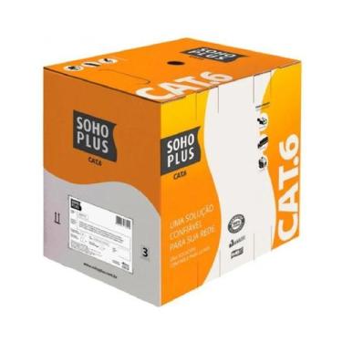 Imagem de Cabo de Rede Furukawa Soho Plus CAT6 305 Metros Vermelho 23400207