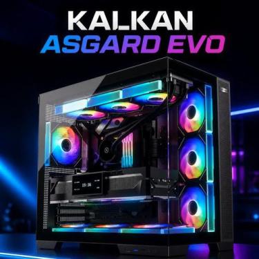 Imagem de Gabinete Gamer Kalkan Asgard Evo ATX Aquário Vidro Temperado Câmara Du