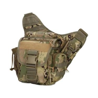 Imagem de Bolsa Tática Camuflada Impermeável 900D Para Homens, Bolsa De Ombro Pa
