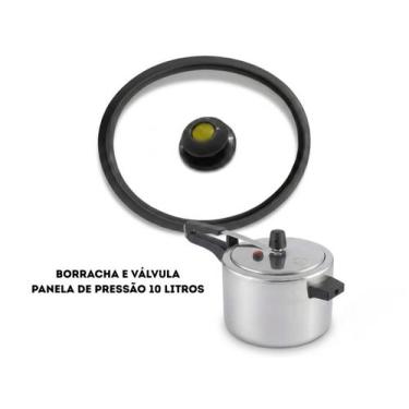 Imagem de Conjunto Borracha e Válvula para Panela de Pressão 10L Marlux