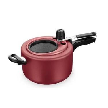 Imagem de Panela de Pressão MTA Superflon Ultra 3 L Visor de Vidro 602, Cereja