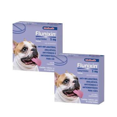 Imagem de Kit 2 Flunixin 5mg Anti-Inflamatório Chemitec Cães - 10 Comprimidos