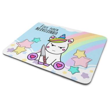 Imagem de Mouse Pad Divertido - Fofa porém nervosinha! Unicórnio - JPS INFO