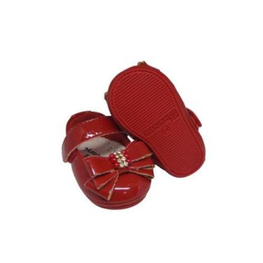 Imagem de Sapatinho de Bebe Sapatilha Laço Luxo Feminina Infantil Menina Manozin