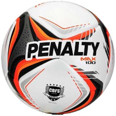 Imagem de Bola de Futsal Max 100 Xxvi com Laminado em PU para Crianças 9 a 11 Anos com Selo CBFS Branco Penalty