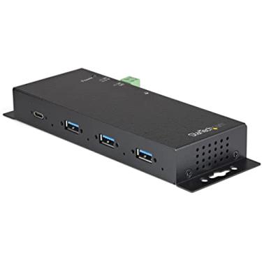 Imagem de StarTech. com 4 portas USB C Hub 10 Gbps - Metal Industrial USB Tipo-C Hub c/ 3xUSB-A e 1xUSB-C - ESD e proteção contra surtos - USB-C ou USB-A Host - USB 3.2/3.1 Gen 2 Hub (HB31C3A1CME)