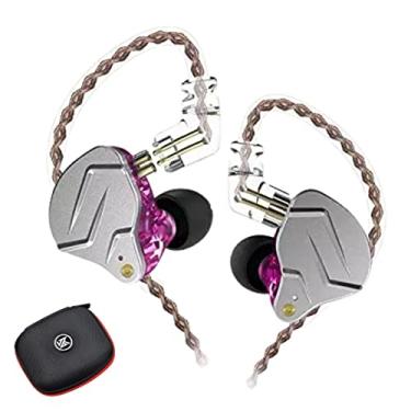 Imagem de Fone de Ouvido KZ ZSN PRO Retorno de Palco Intra Auricular Case (Roxo Sem Microfone)