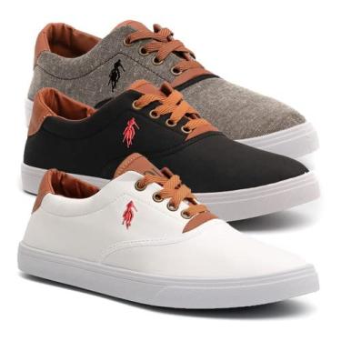 Imagem de Kit 3 Pares De Tênis Masculino Sapatênis Da Polo Up