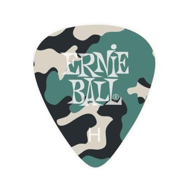 Imagem de Kit 12 Palhetas Grossa Ernie Ball Camuflagem Celulose P09223