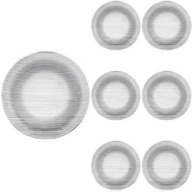 Imagem de Jogo Prato Redondo Raso Duralex 23cm Diamente Refeição 6 Un