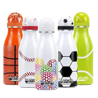Imagem de Hydrate Factory Garrafa de água isolada de golfe com impressão 3D - Caneca térmica de aço inoxidável presentes para meninas meninos - 355 ml