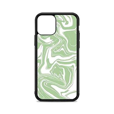 Imagem de Capa de telefone abstrata verde para iphone 12 mini 11 pro 13 max x xr 6 7 8 plus se20 silicone tpu de e capa de plástico rígido, a1, para iphone 13pro max