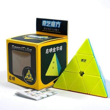 Imagem de Cubo Mágico Qiyi Pyraminx 3x3x3 Qiming Stickersless