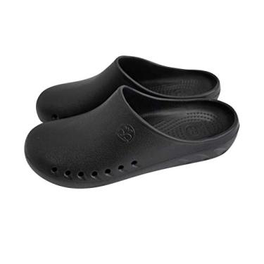 Imagem de Natural Uniforms – Tamanco de amamentação masculino confortável antiderrapante (100 m), Preto, 9 Wide