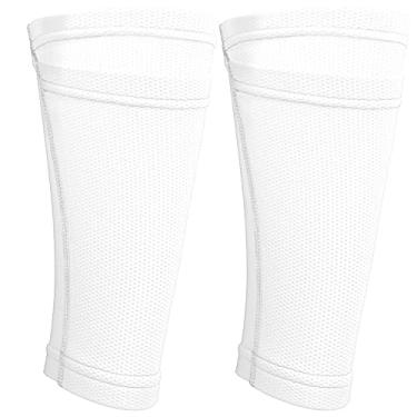 Imagem de suporte de desempenho de perna mangas de panturrilha de futebol para homens compress?o de panturrilha,Manga de perna de futebol, manga de futebol (Adult/L), Protetor de Perna Meia Futebol Canele
