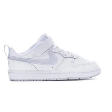 Imagem de Nike Crianças Bebê Menino Court Borough Low 2 (Bebê/Bebê), Branco/Aura, 10 Toddler