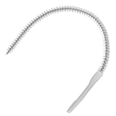 Imagem de 1 Unidade Escova De Dragagem De Escova Para Limpar Pia Escova De Drenagem Ferramenta Flexível Para Limpeza De Ralos Fibra De Náilon Tubo De Drenagem Branco Removedor