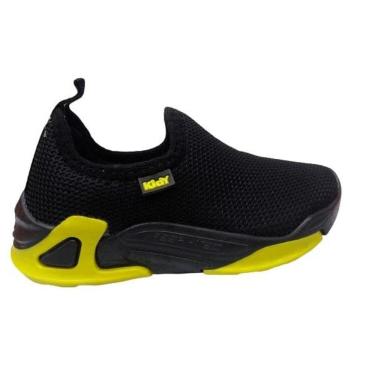 Imagem de Tênis Infantil Kidy Play Preto/Amarelo C/ Carrinho 0231