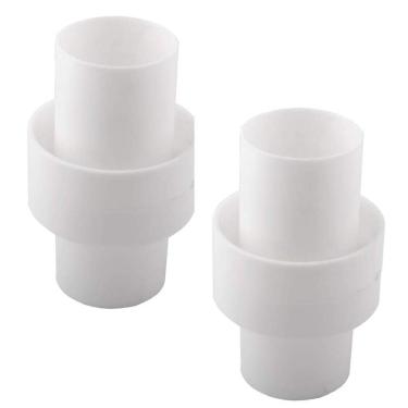 Imagem de Adaptador de mangueira de limpeza de piscina Poweka de 3,81 cm, reposição para Hayward AXV092, conector de mangueira de limpeza automática de piscina (1,5" de diâmetro x 3,5" de comprimento) pacote com 2