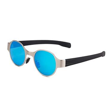 Imagem de Óculos de sol redondos estilo masculino feminino vintage polarizado óculos de sol retrô óculos de sol gafas de sol uv400 tons, 3 sem estojo, tamanho único