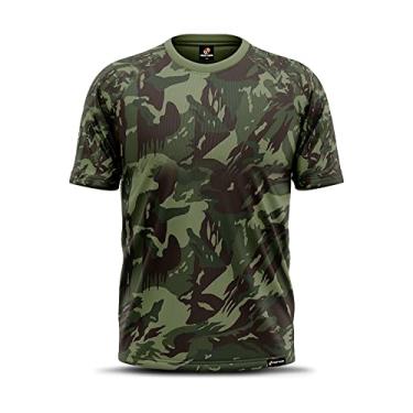 Imagem de Camiseta Manga Curta Plus Size Adstore Exército Masculina Térmica UV Segunda Pele Compressão (G3)