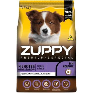 Imagem de Ração Seca Zuppy Frango e Arroz para Cães Filhotes de Porte Médio e Grande - 1 Kg