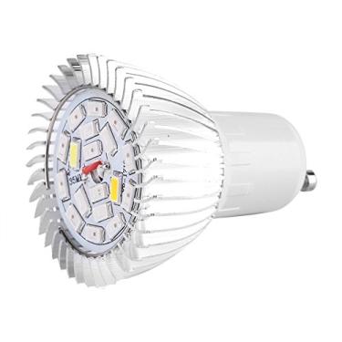 Imagem de Lâmpada de LED para crescimento, lâmpada hidropônica de flor de plantas de espectro completo E27/E14/GU10 85-265V 18W 18 lâmpadas de halogêneo LED, pacote com 2 (GU10)