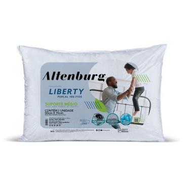 Imagem de Kit 2 Travesseiros Liberty 180 Fios 50cm X 70cm Altenburg