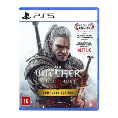 Porta jogos para PS3/PS4/Xbox One - The Witcher 3 (Preta)