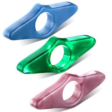 Imagem de 3 peças suporte de página de livro de polegar resina marcador de página personalizado anel de leitura de polegar suporte de livro de dedo feito à mão acessórios de leitura de livros para ler na cama professores leitores amantes de livros presentes literários