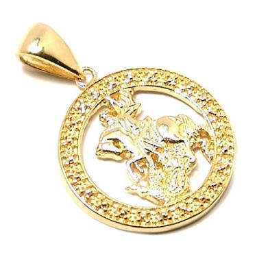 Imagem de Medalha de São Jorge redonda - 2MEO0248