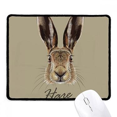 Imagem de Mousepad de borracha para jogos cinza com borda costurada e nariz grande