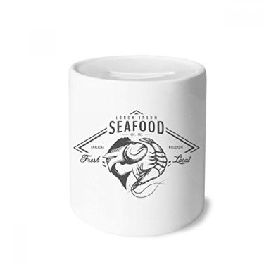 Imagem de DIYthinker Porta-moedas de cerâmica com organismo marinho de peixe e frutos do mar