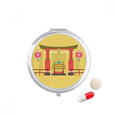 Imagem de Porta-comprimido Lantern Memorial Gateway China Town com bolso e compartimento para remédios