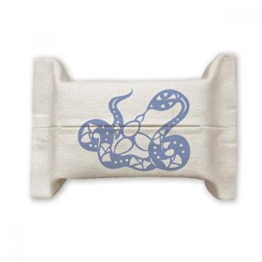 Imagem de Year of Snake Animal Zodíaco da China Suporte de capa de papel de tecido de algodão saco de linho