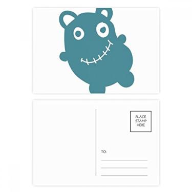 Imagem de Conjunto de cartão postal Alien Creature Bear Cartão de felicitações de aniversário