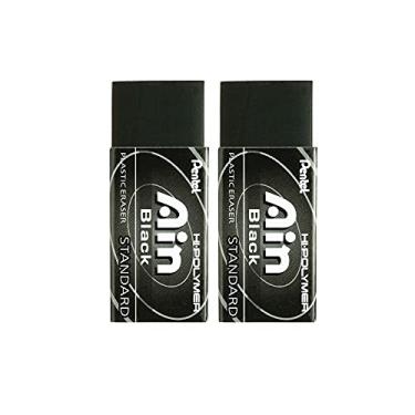 Imagem de Borracha Ain Black Pentel Kit 2 Unidades