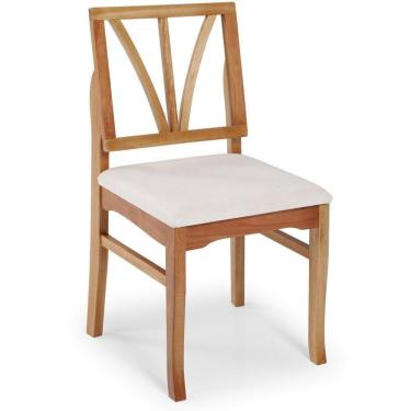 Imagem de Cadeira Estofda Yady Acabamento Champagne