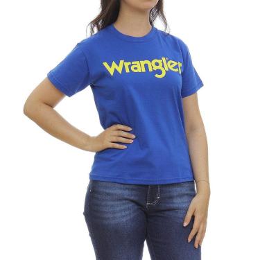 Imagem de Camiseta Azul Feminina Básica Wrangler 30080