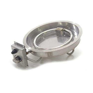 Imagem de Lareira a Gás Fire Pit Queimador Redondo para Área Externa - K3 Imports