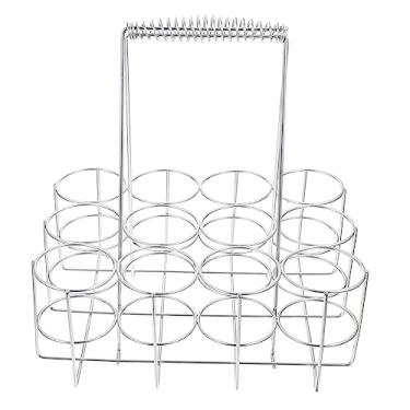 Imagem de ABOOFAN 1Pc Cesta De Cerveja 12 Caso De Cerveja Acampamento Piquenique Portador De Bebida Garrafa De Cerveja Caixa De Armazenamento De Cerveja Garrafa De Metal Garrafa De Cerveja Rack
