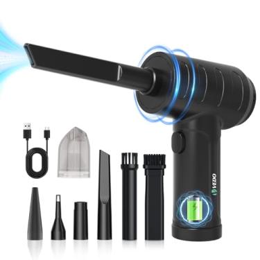 Imagem de Espanador de ar Elétrico, Espanador de ar Sem Fio, Soprador de Ar Comprimido Recarregável de 38000 RPM, Dois Modos de Partida Inteligentes, Boa Substituição para Lata de Ar Comprimido