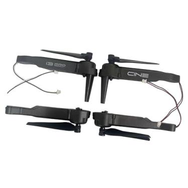 Imagem de Dynwave Conjunto de braço de motor de drone, peça profissional com acessório de motor, montagem frontal e traseira para substituição de quadricóptero Z908 Pro, preto