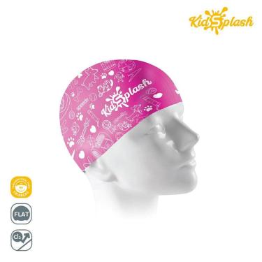 Imagem de Touca De Natação Infantil De Silicone Estampa Pet Kidsplash
