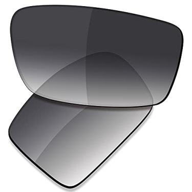 Imagem de SAUCER Lentes de substituição premium para óculos de sol Oakley Gascan OO9014 High Defense - Cinza dégradé matizado polarizado