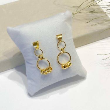 Imagem de Brincos Elos - Banhado em Ouro 18k