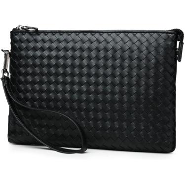 Imagem de Bolsa de mão masculina Bolsa de couro tecido bolsa de mão bolsa de envelope bolsa de lazer